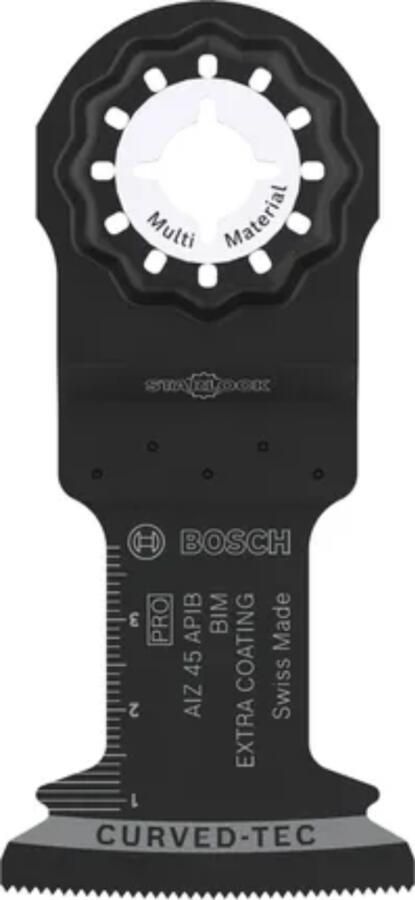 Bosch accessoires PRO Starlock Invalzaagblad | AIZ 45 APIB BIM Multimaterial Curved-Tec 10x 2608669618