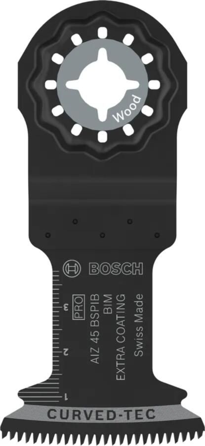 Bosch accessoires PRO Starlock Invalzaagblad | AIZ 45 BSPIB BIM Hardwood Curved-Tec 5x 2608669621