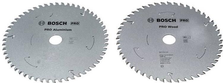 Bosch Accessoires PRO Wood Alu Cirkelzaagbladen | 165 mm | Cordless | 2 stuks 2608644733