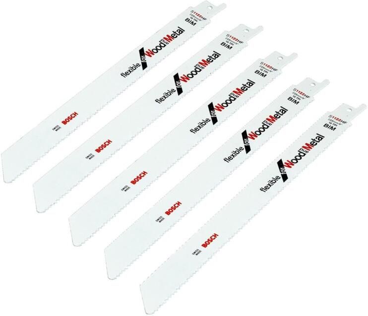 Bosch Accessoires Reciprozaagblad S1122HF Flexible for Wood and Metal 5st 2608656021 - Foto 2
