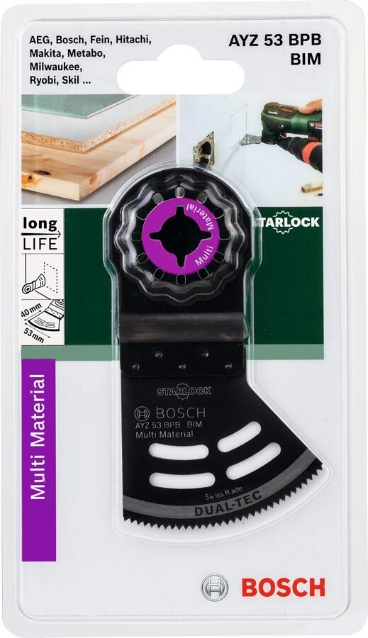 Bosch Accessoires Starlock AYZ 53 BPB BIM Dualcut 2609256F07