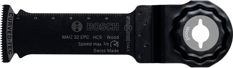 Bosch Accessoires Starlock Max MAIZ 32 EPC HCS Wood Curved-Tec 32 x 80 10x 2608664496
