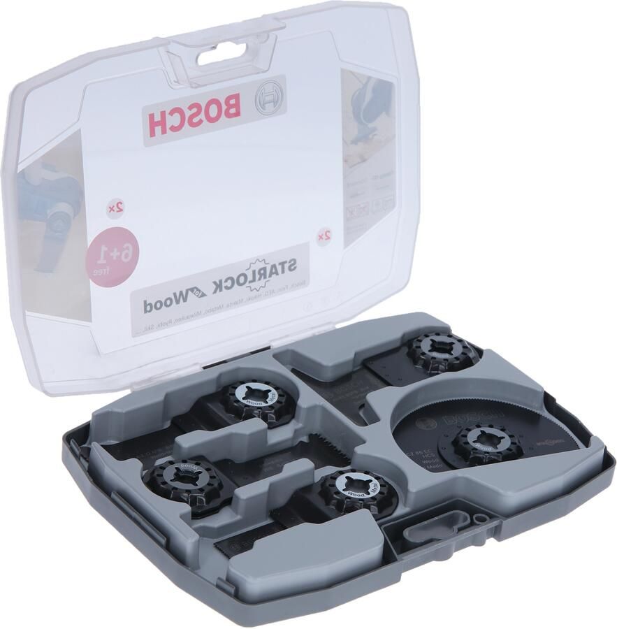 Bosch Accessoires Starlock set hout 6+1 2608666150