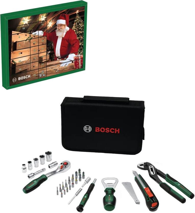 Bosch Groen Handgereedschap Adventkalender 2026 | 44-delig in opbergtas 6035952399