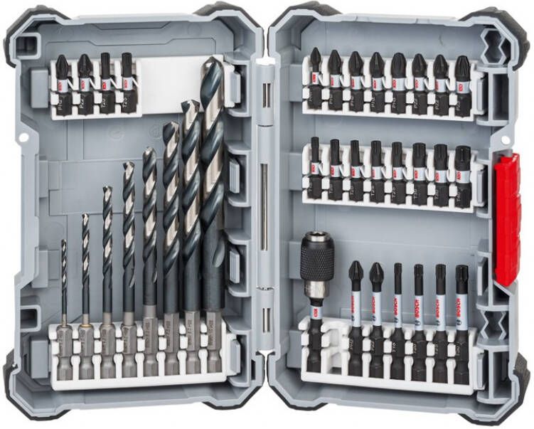 Bosch Accessoires Box L 35-delige Metaalboren en schroefbitset impact control 2608577148