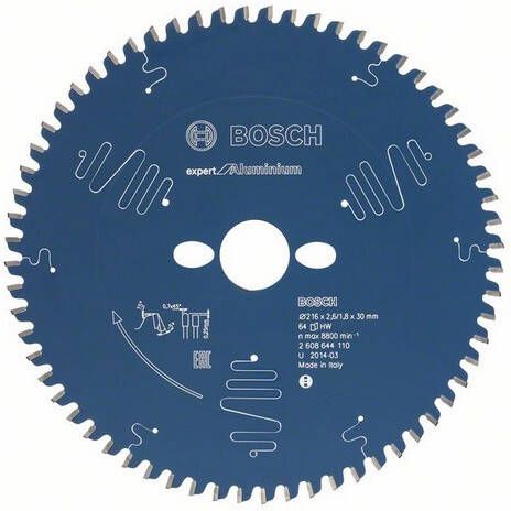 Bosch Accessoires Cirkelzaagblad Expert for Aluminium 305X30X2.8 2X96T 2608644115