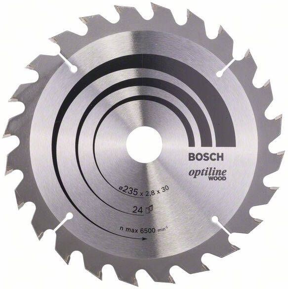 Bosch Cirkelzaagblad Optiline Wood 235 x 30 25 x 2 8 mm 24 1st