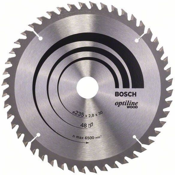 Bosch Cirkelzaagblad Optiline Wood 235 x 30 25 x 2 8 mm 48 1st