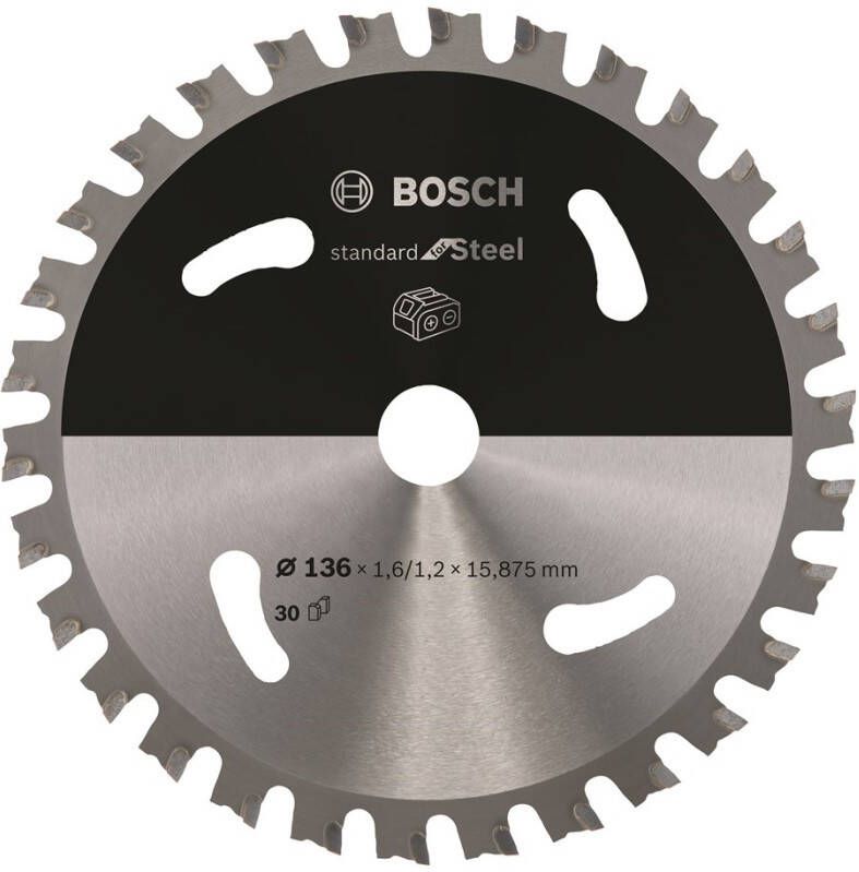Bosch Cirkelzaagblad | Standard for Steel | 136 mm | T30