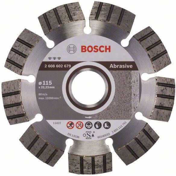 Bosch Accessoires Diamantdoorslijpschijf Best for Abrasive 115 x 22 23 x 2 x 12 mm 1st 2608602679