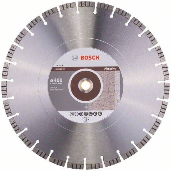 Bosch Accessoires Diamantdoorslijpschijf Best for Abrasive 400 x 20 00+25 40 x 3 2 x 12 mm 1st 2608602687
