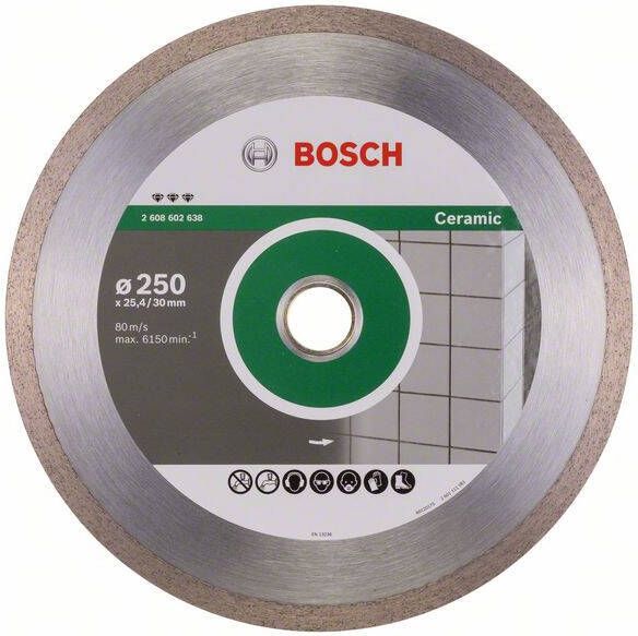 Bosch Accessoires Diamantdoorslijpschijf Best for Ceramic 250 x 30 25 40 x 2 4 x 10 mm 1st 2608602638