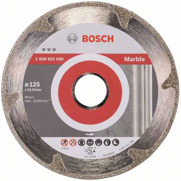 Bosch Accessoires Diamantdoorslijpschijf Best for Marble 125 x 22 23 x 2 x 3 mm 1st 2608602690