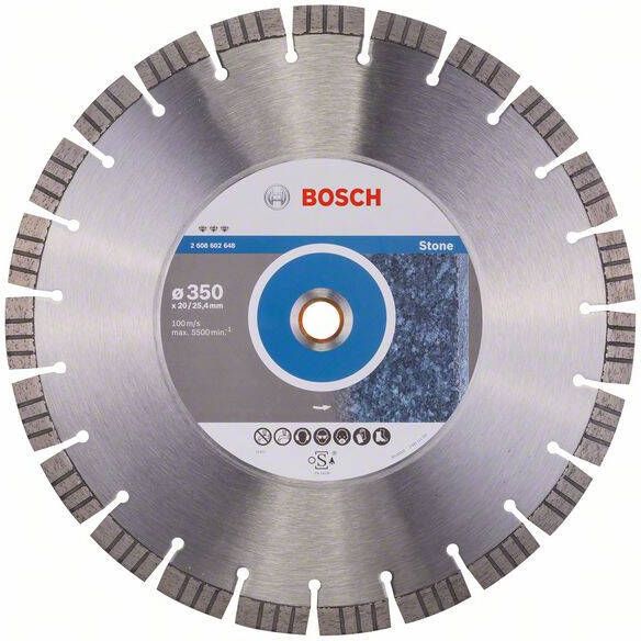 Bosch Accessoires Diamantdoorslijpschijf Best for Stone 350 x 20 00+25 40 x 3 2 x 15 mm 1st 2608602648
