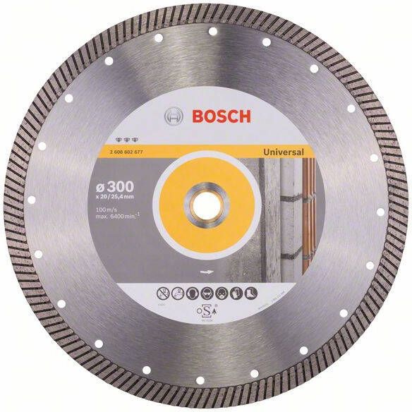 Bosch Accessoires Diamantdoorslijpschijf Best for Universal Turbo 300 x 20 00+25 40 x 3 x 15 mm 1st 2608602677
