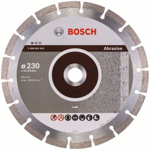 Bosch Accessoires Diamantdoorslijpschijf Standard for Abrasive 230 x 22 23 x 2 3 x 10 mm 1st 2608602619