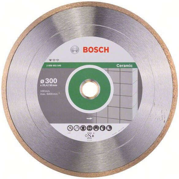 Bosch Diamantdoorslijpschijf Standard for Ceramic 300 x 30+25 40 x 2 x 7 mm 1st