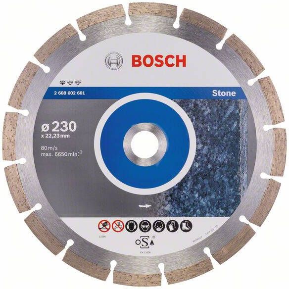 Bosch Diamantdoorslijpschijf Standard for Stone 230 x 22 23 x 2 3 x 10 mm 1st
