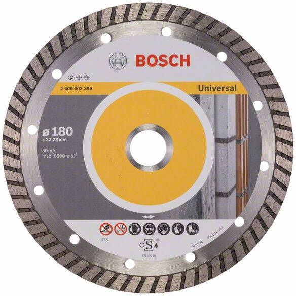 Bosch Accessoires Diamantdoorslijpschijf Standard for Universal Turbo 180 x 22 23 x 2 5 x 10 mm 1st 2608602396