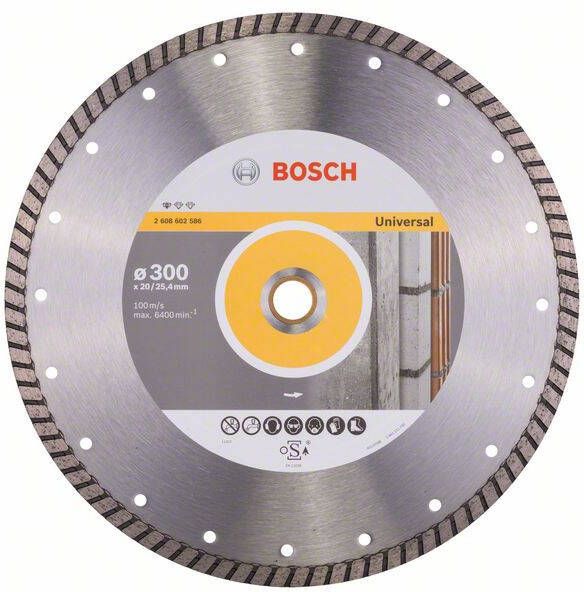 Bosch Accessoires Diamantdoorslijpschijf Standard for Universal Turbo 300 x 20 00+25 40 x 3 x 10 mm 1st 2608602586