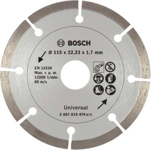 Bosch diamantdoorslijpschijf voor bouwmateriaal 115 mm