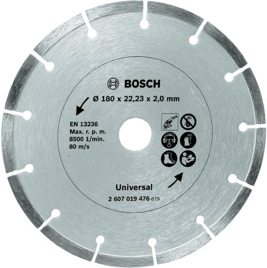 Bosch Blauw Bosch Accessoires Diamantdoorslijpschijf voor bouwmaterialen 180 mm Ø 2607019476