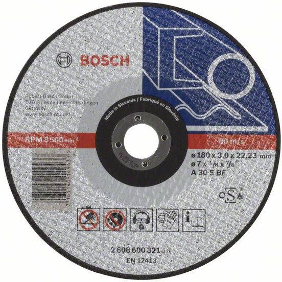 Bosch Accessoires Doorslijpschijf recht Expert for Metal A 30 S BF 180 mm 22 23 mm 3 0 mm 1 stuks 2608600321