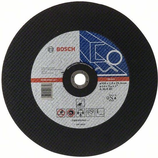 Bosch Accessoires Doorslijpschijf recht Expert for Metal A 36 R BF 350 mm 25 40 mm 2 8 mm 1 stuks 2608600543