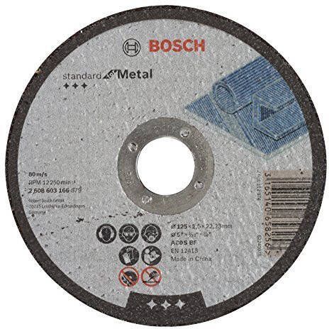 Bosch Accessoires Doorslijpschijf recht Standard for Metal A 30 S BF 125 mm 22 23 mm 2 5 mm 1 stuks 2608603166