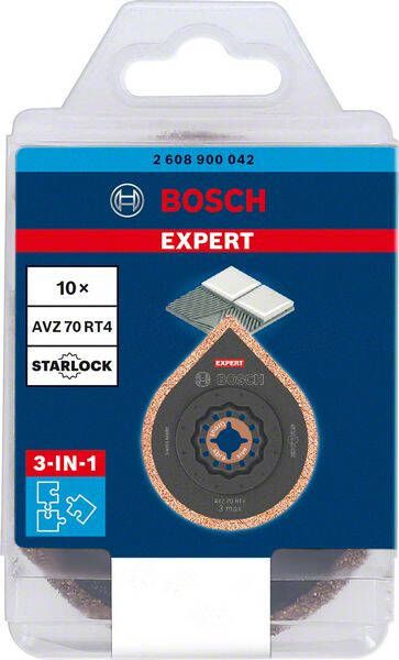 Bosch Accessoires Expert 3 max AVZ 70 RT4 multitoolvoegplaat 70 mm 10-delig 1 stuk(s) 2608900042