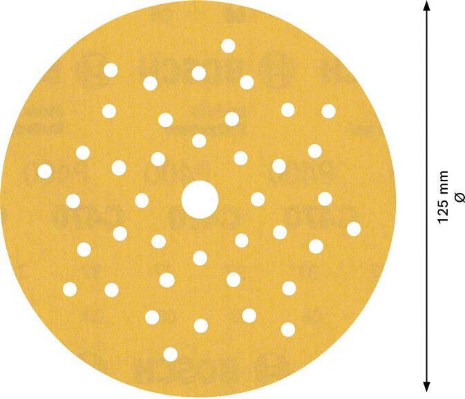 Bosch Accessoires Expert C470 schuurpapier voor excenterschuurmachines 125 mm multigaten K400 50-delig 1 stuk(s) 2608901134