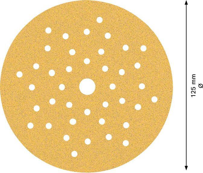 Bosch Accessoires Expert C470 schuurpapier voor excenterschuurmachines 125 mm multigaten K80 50-delig 1 stuk(s) 2608901126