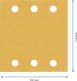 Bosch Accessoires Expert C470 schuurpapier voor vlakschuurmachines 115 x 107 mm K180 10-delig 2608900894 - Thumbnail 1