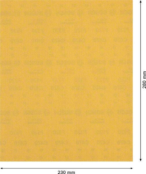 Bosch Expert C470 schuurpapiervel voor handmatig schuren 230 x 280 mm K320 50 stuk(s)