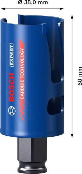 Bosch Accessoires Expert Construction Material gatzaag 38 x 60 mm 1 stuk(s) 2608900458