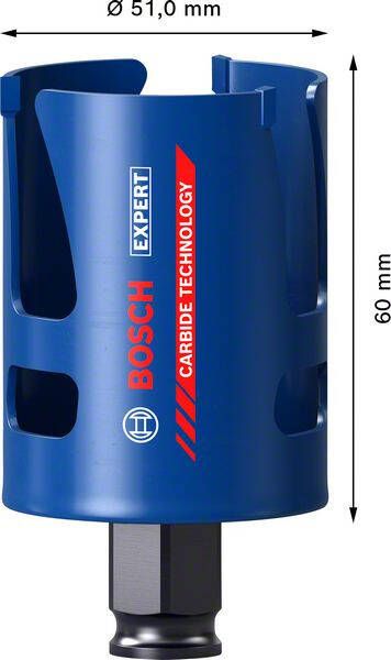 Bosch Accessoires Expert Construction Material gatzaag 51 x 60 mm 1 stuk(s) 2608900463