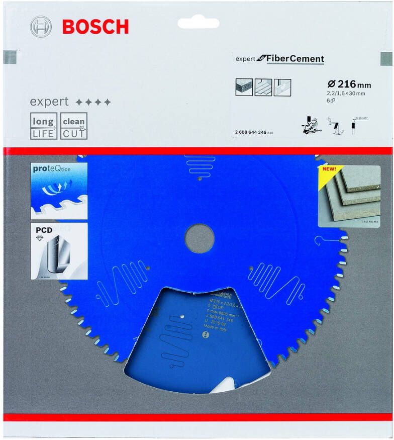 Bosch Accessoires Expert for Fibre Cement cirkelzaagblad FC B 216x30-6 1 stuk(s) 2608644346