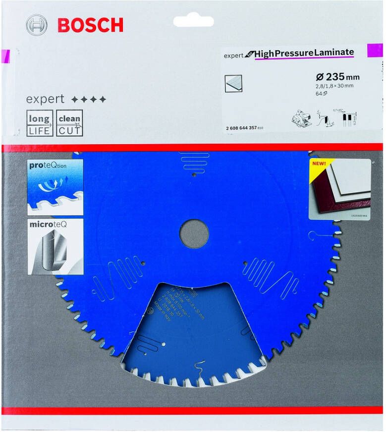 Bosch Accessoires Expert for High Pressure Laminate cirkelzaagblad EX TR H 235x30-64 1 stuk(s) 2608644357
