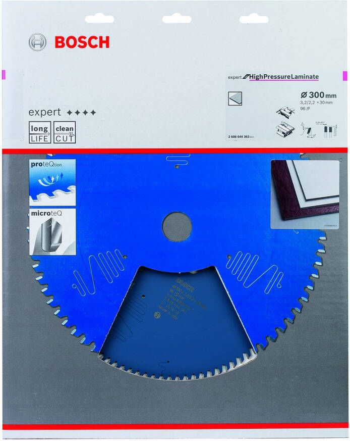 Bosch Expert for High Pressure Laminate cirkelzaagblad EX TR T 300x30-96 1 stuk(s) 2608644363