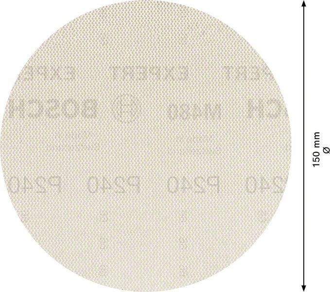 Bosch Accessoires Expert M480 schuurnet voor excenterschuurmachines 150 mm K240 5-delig 2608900695