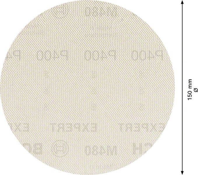 Bosch Accessoires Expert M480 schuurnet voor excenterschuurmachines 150 mm K400 5-delig 2608900697
