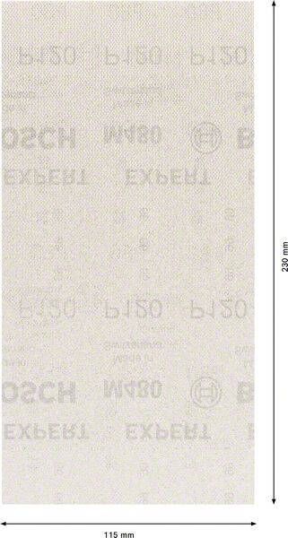 Bosch Accessoires Expert M480 schuurnet voor vlakschuurmachines 115 x 230 mm K120 1 stuk(s) 2608900772
