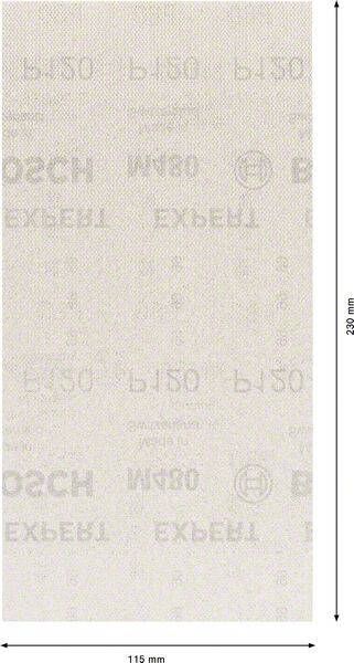 Bosch Accessoires Expert M480 schuurnet voor vlakschuurmachines 115 x 230 mm K120 10 stuk(s) 2608900763