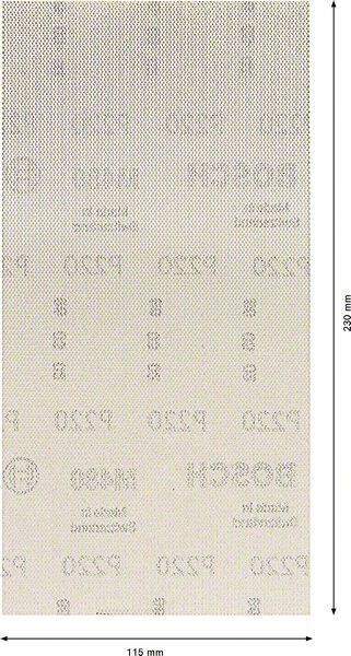 Bosch Accessoires Expert M480 schuurnet voor vlakschuurmachines 115 x 230 mm K220 10 stuk(s) 2608900766