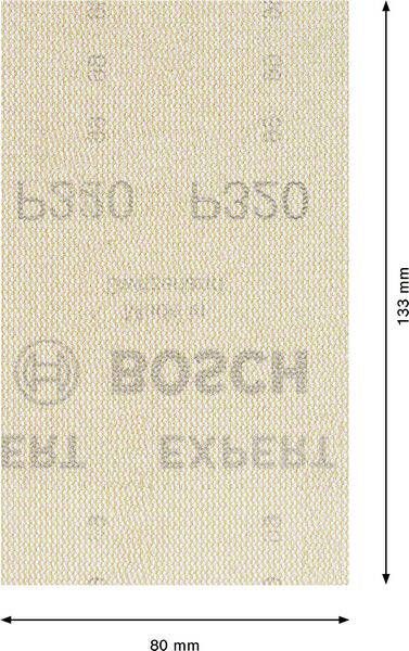 Bosch Accessoires Expert M480 schuurnet voor vlakschuurmachines 80 x 133 mm K320 1 stuk(s) 2608900741
