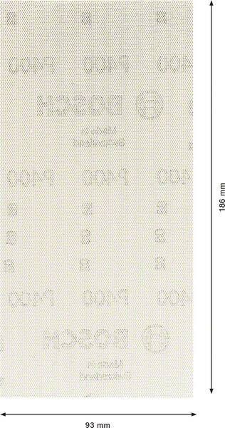 Bosch Accessoires Expert M480 schuurnet voor vlakschuurmachines 93 x 186 mm K400 1 stuk(s) 2608900751