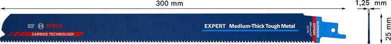 Bosch Accessoires Expert 'Medium-Thick Tough Metal' S 1255 HHM reciprozaagblad 1 stuk 1 stuk(s) 2608900377
