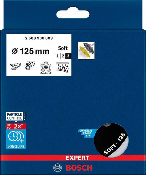 Bosch Expert Multihole steunpads universeel 125 mm zacht 1 stuk(s)