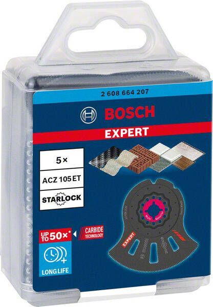 Bosch Accessoires Expert MultiMaterial Segment Blade ACZ 105 ET multitoolzaagblad 5-delig 1 stuk(s) 2608664207