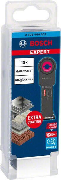 Bosch Accessoires Expert MultiMax MAII 32 APIT multitoolzaagblad 32 mm 10-delig 1 stuk(s) 2608900032